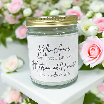 Will you be my bridesmaid? Candle