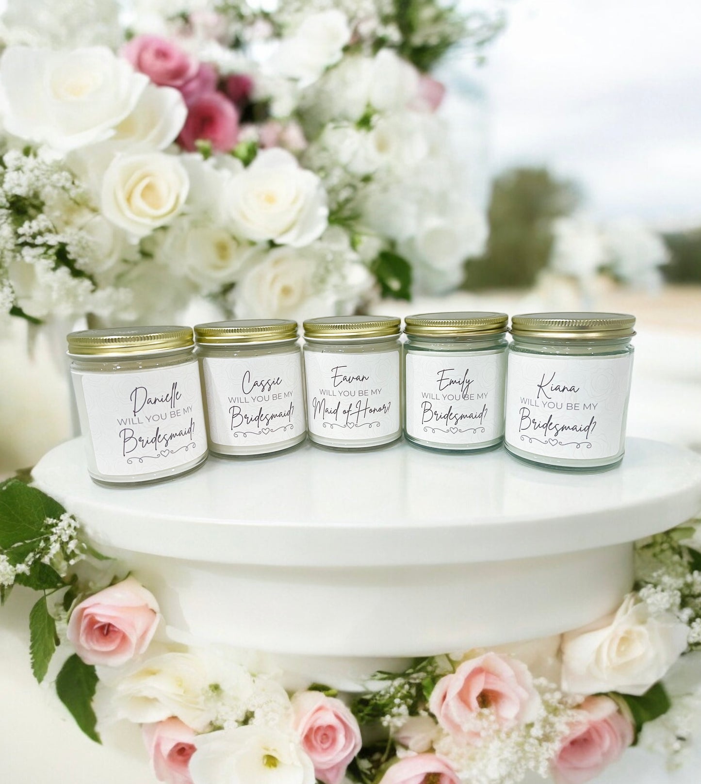 Will you be my bridesmaid? Candle