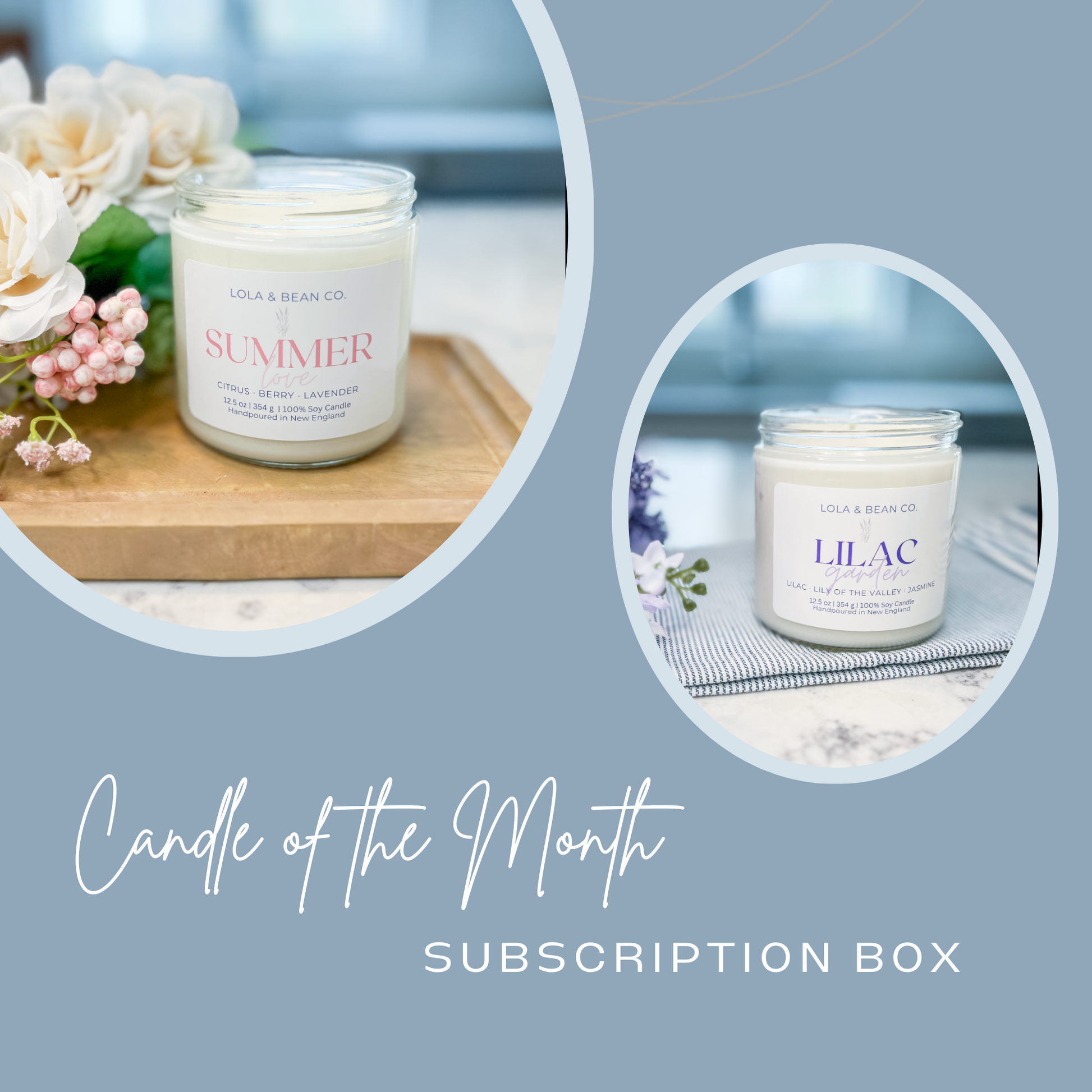 Candle of the Month Ongoing Subscription Box – Wax & Wane Candles