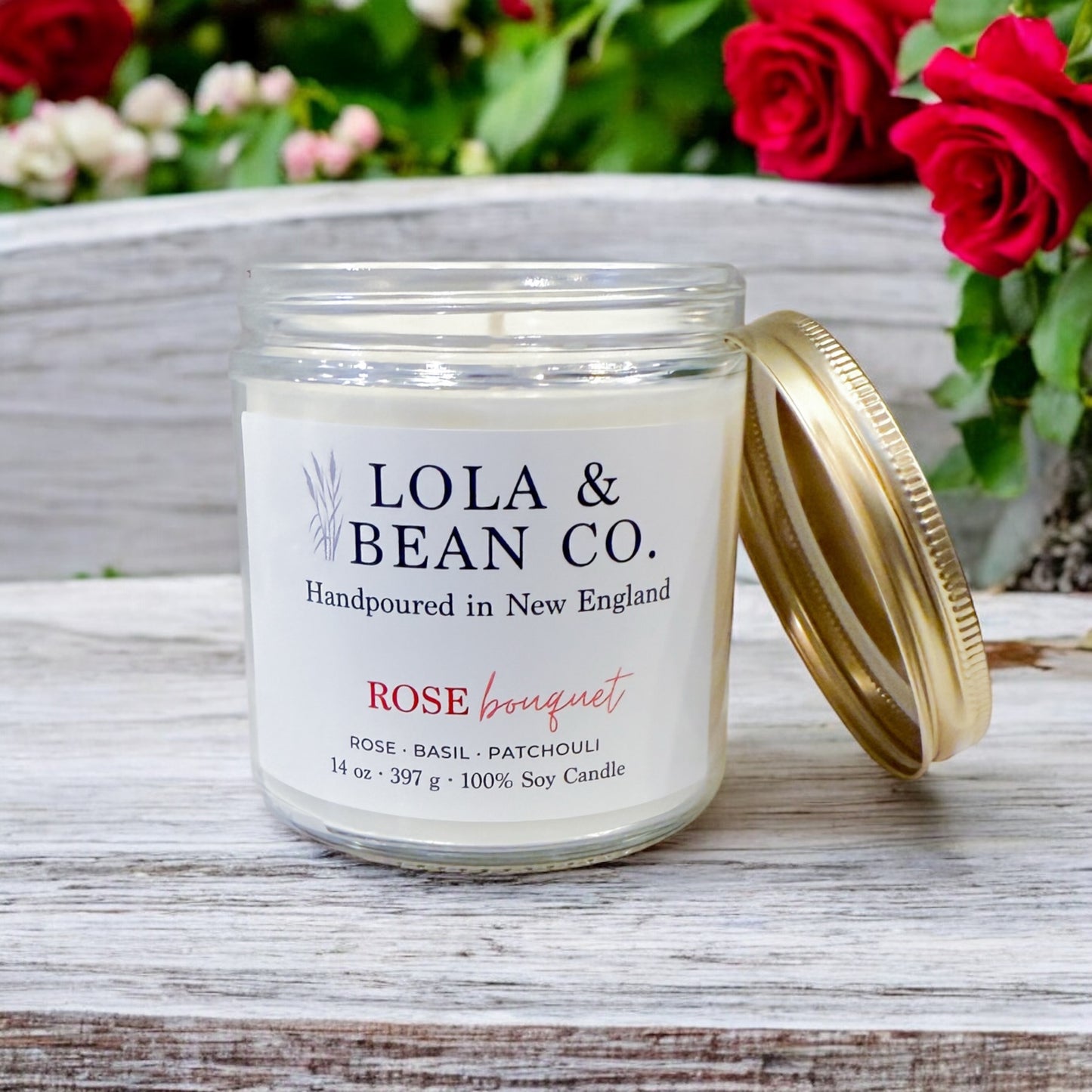 Rose Bouquet Soy Candle