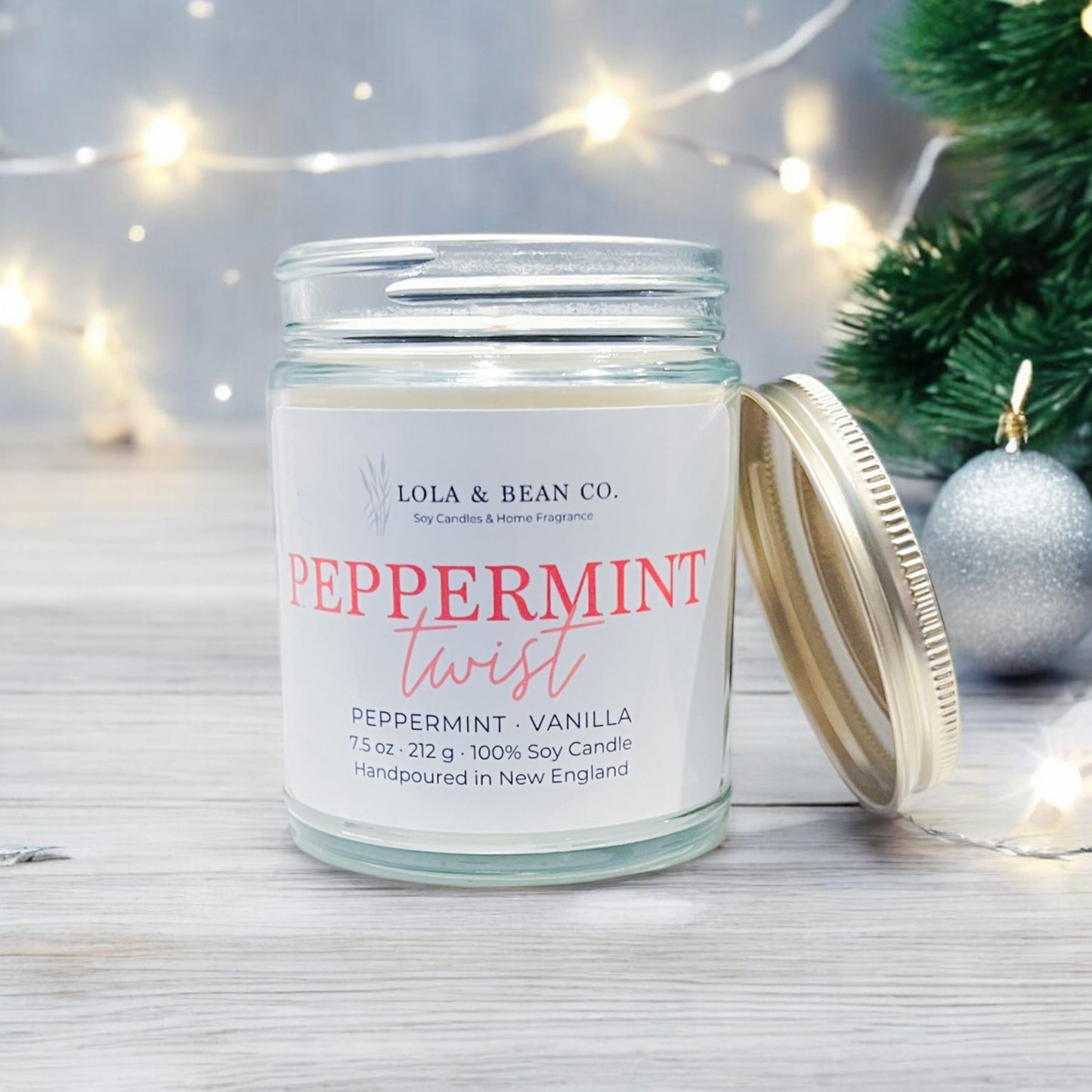 Peppermint Twist Soy Candle