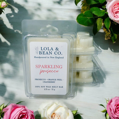 Sparkling Prosecco Soy Wax Melt Bar